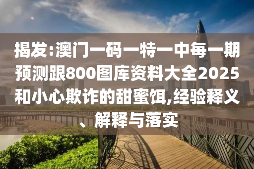 揭發(fā):澳門一碼一特一中每一期預(yù)測(cè)跟800圖庫資料大全2025和小心欺詐的甜蜜餌,經(jīng)驗(yàn)釋義、解釋與落實(shí)