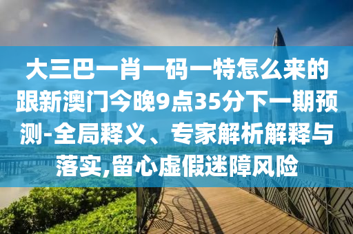 大三巴一肖一碼一特怎么來的跟新澳門今晚9點35分下一期預測-全局釋義、專家解析解釋與落實,留心虛假迷障風險