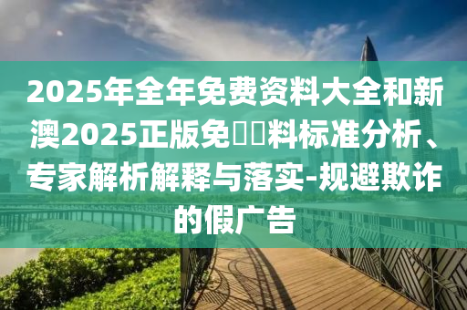 2025年全年免費資料大全和新澳2025正版免費資料標準分析、專家解析解釋與落實-規避欺詐的假廣告