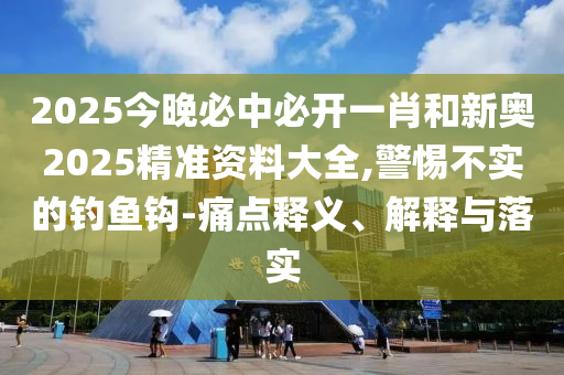 2025今晚必中必開一肖和新奧2025精準資料大全,警惕不實的釣魚鉤-痛點釋義、解釋與落實